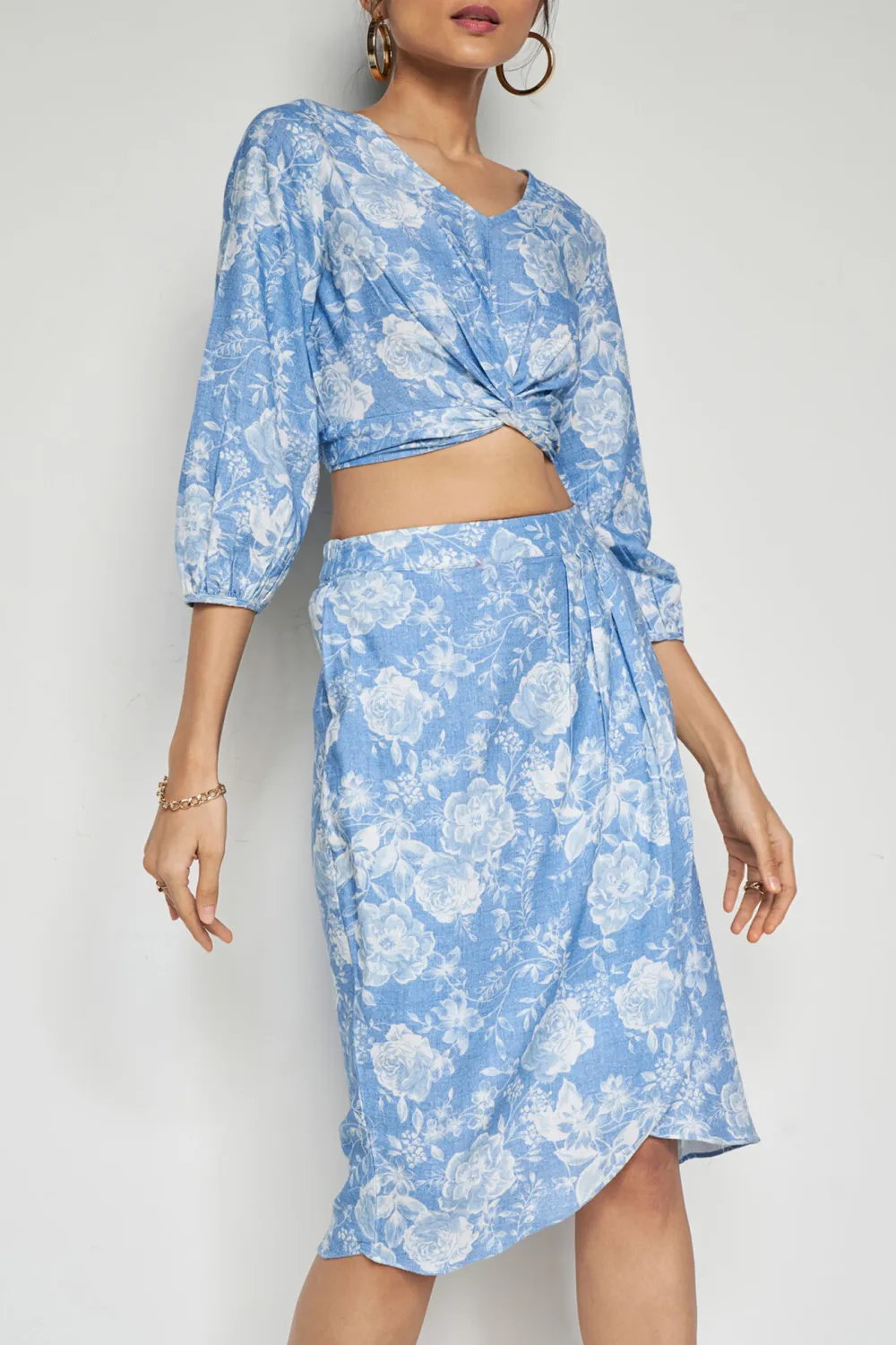 Indigo Casual Style Skies Set