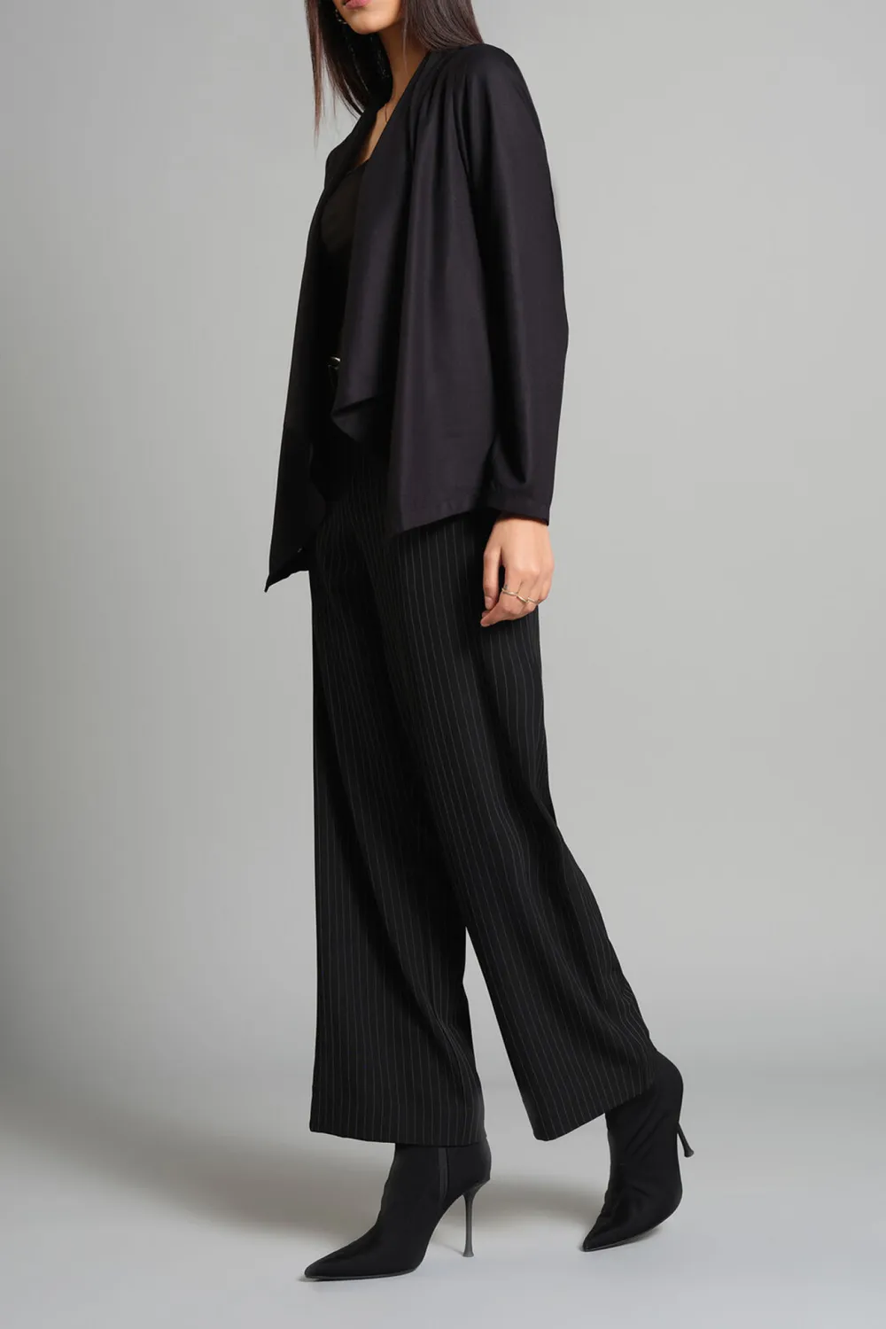 Black Casual Style Outerwear