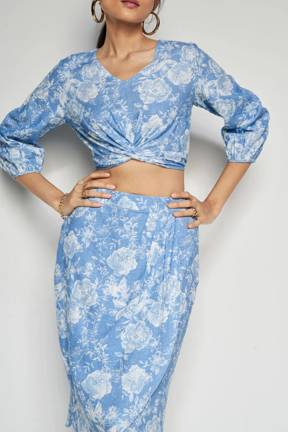 Indigo Casual Style Skies Set