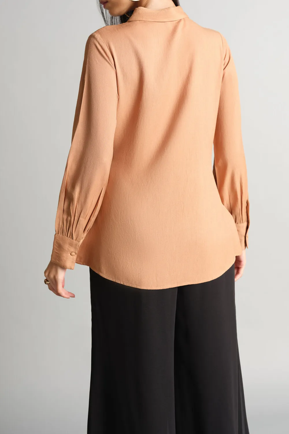 Beige Casual Style Shirt