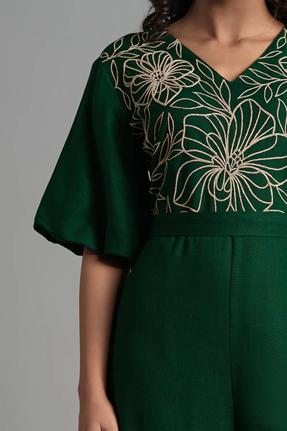 Casual Style Wide-Leg Jumpsuit