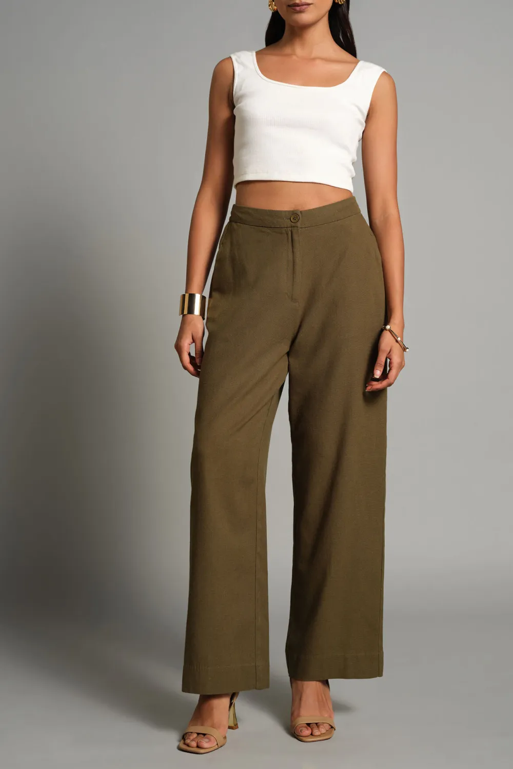 High Waist Flair Pants