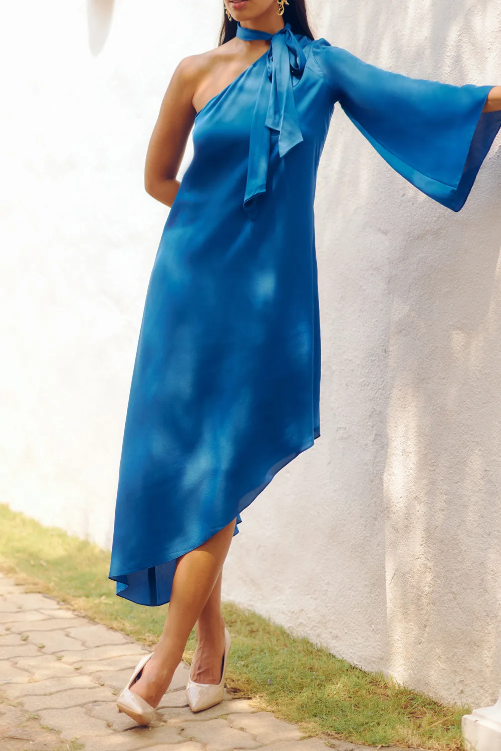 Dark Blue Casual Style  Dress